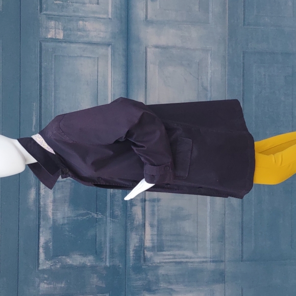 LANDS END Pure Cotton Fully Lined Ladies Trench (Floral Lining w/Accents) - Picture 5 of 17